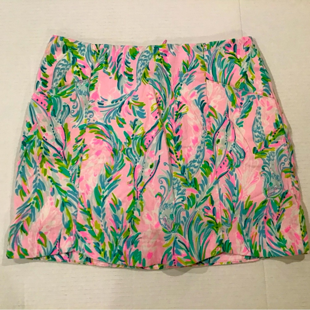 Lilly Pulitzer Becki Skort Skirt Unicorn of the Sea Size 2